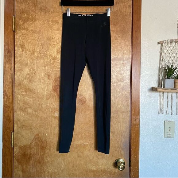 Adidas Black Leggings with Decal - Picture 7 of 7